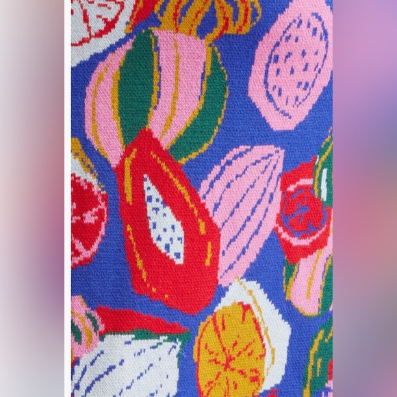 NWT $210 FARM Rio Colorful Fruit Salad Sleeveless Sweater Dress in S, M and L! - Picture 6 of 10